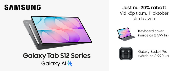 Lanseringserbjudande p&aring; Galaxy Tab S12 Series
