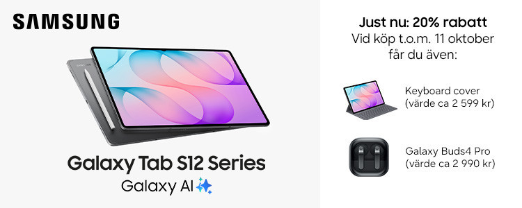Lanseringserbjudande p&aring; Galaxy Tab S12 Series