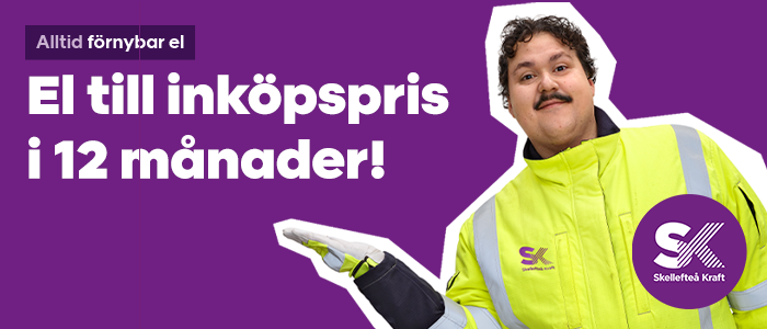 F&ouml;rnybar el till ink&ouml;pspris i ett helt &aring;r!