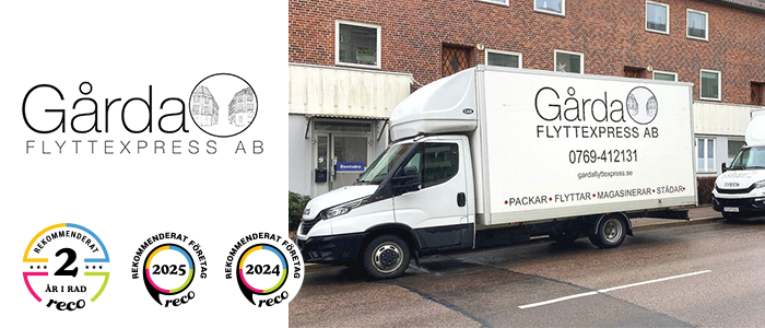 G&aring;rda Flyttexpress - Gratis utk&ouml;rning av flyttkartonger!