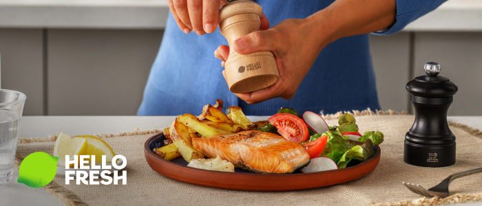 V&aring;rerbjudande fr&aring;n HelloFresh! Salt- & pepparkvarn fr&aring;n Peugeot p&aring; k&ouml;pet