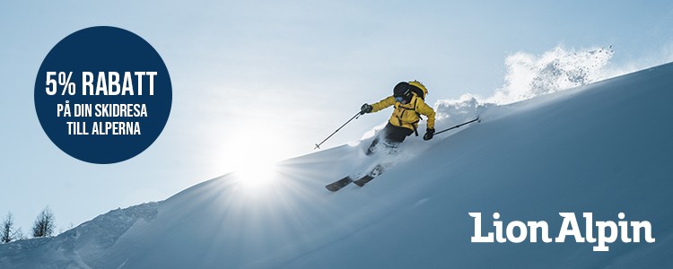 Lion Alpin – 5% rabatt på din skidresa