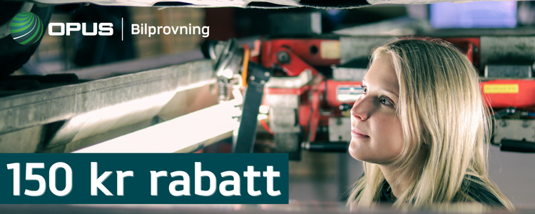 Opus Bilprovning - 150 kr rabatt p&aring; kontrollbesiktning